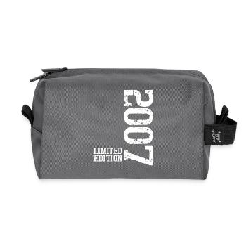 2007 Jahrgang geboren Limited Edition - Recycelte Kulturtasche - Anthrazit - Vorne