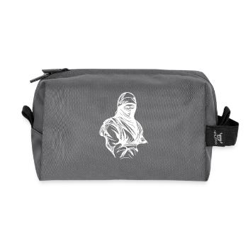 Leisure Ninja Athlete Warrior Weight Training Style - Recycled Toiletry Zip Bag - anthracite - Front