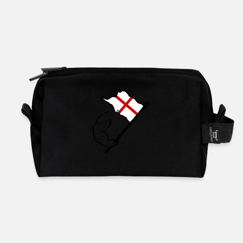 Union Jack - Recycled Toiletry Zip Bag - black