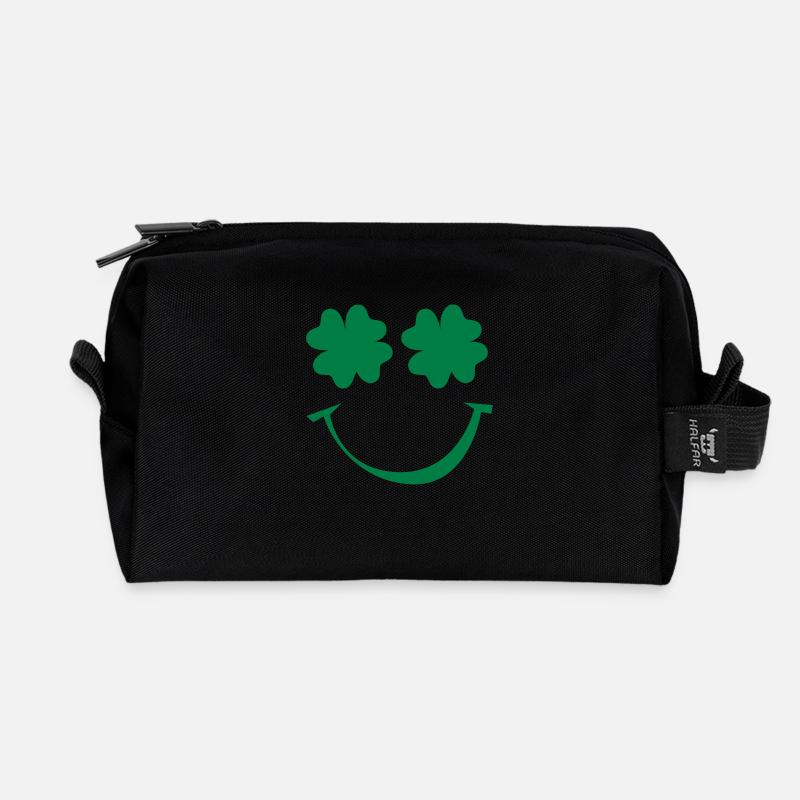 St. Patricks day - Recycelte Kulturtasche - Schwarz