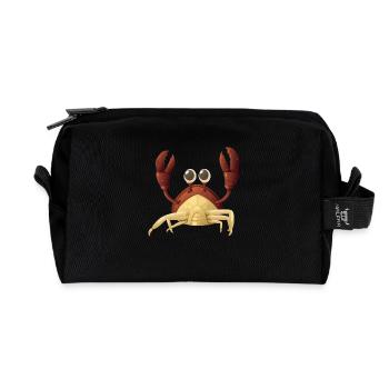 Crab red - Recycelte Kulturtasche - Schwarz - Vorne