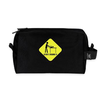 Layer work - Recycled Toiletry Zip Bag - black - Front