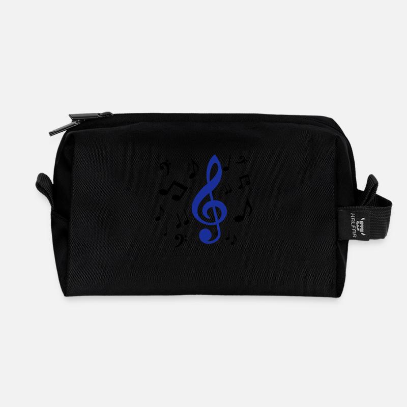 noten - Recycelte Kulturtasche - Schwarz