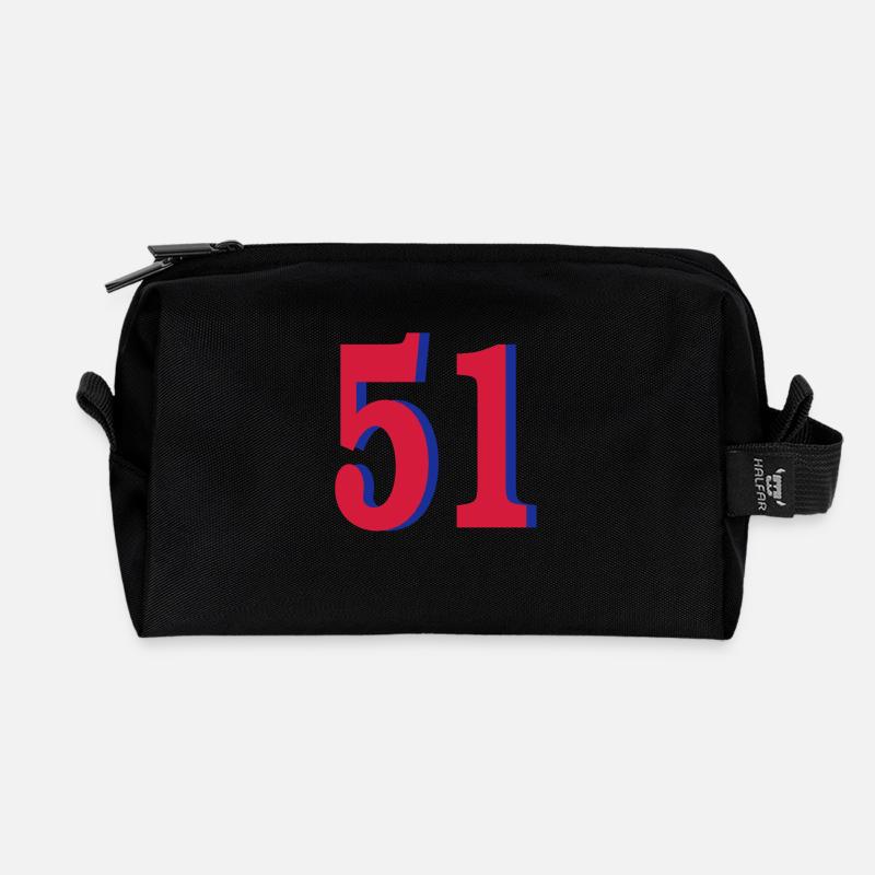 (51) - Recycelte Kulturtasche - Schwarz