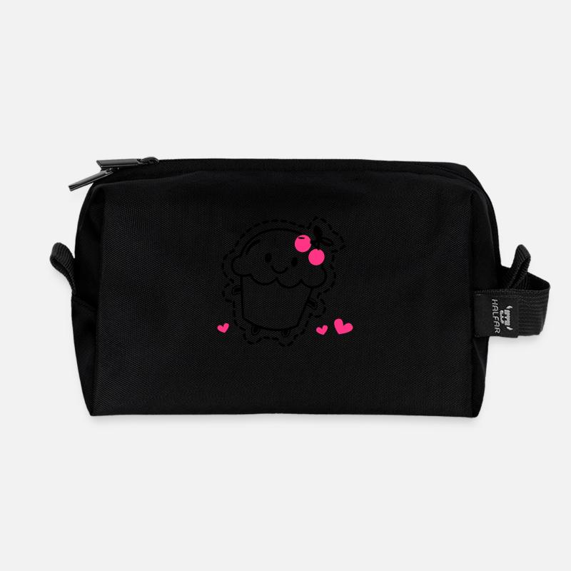 Muffin - Recycelte Kulturtasche - Schwarz