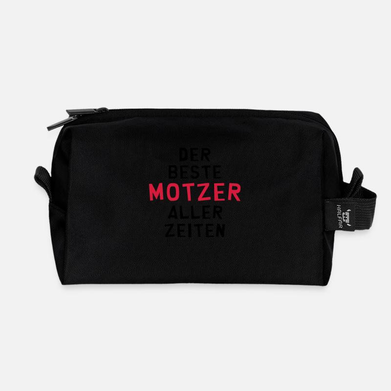 Motzer Motzerin meckern Nörgler Nörglerin motzig - Recycelte Kulturtasche - Schwarz