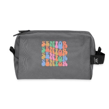 Senior - Student Class Retro Graduation Party Geschenk - Recycelte Kulturtasche - Anthrazit - Vorne