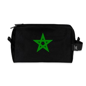 MOROCCO STAR - Recycled Toiletry Zip Bag - black - Front