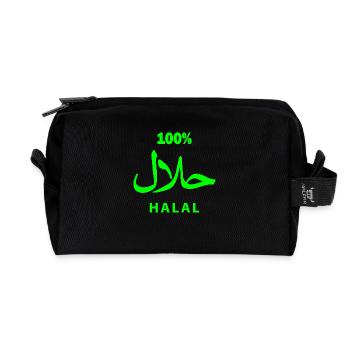 Halal - Recycelte Kulturtasche - Schwarz - Vorne