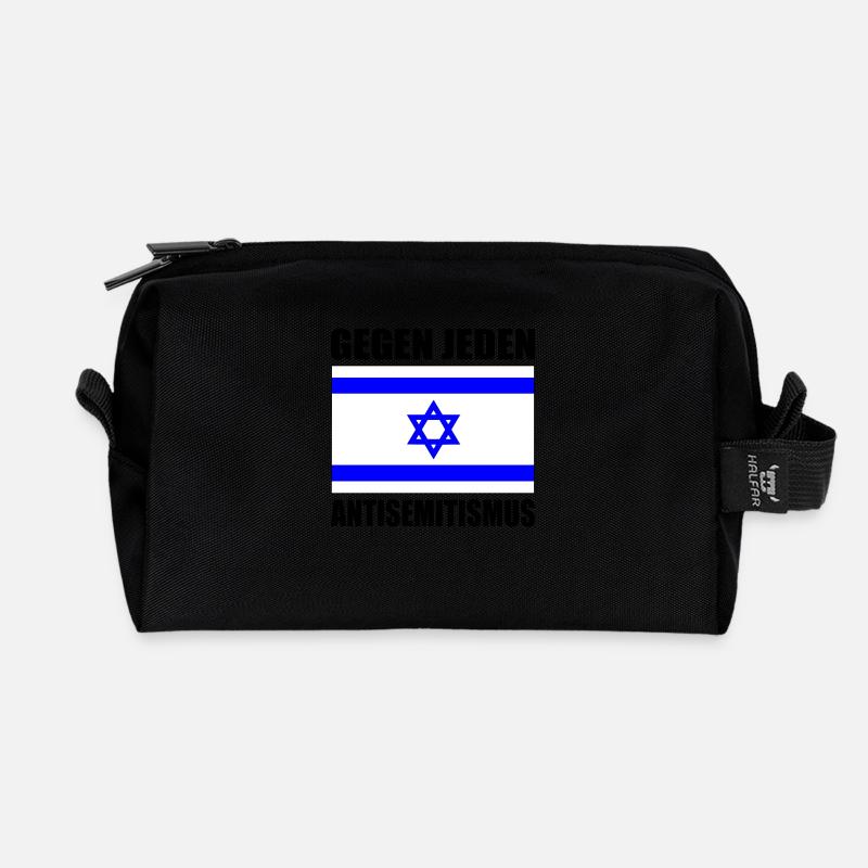 Gegen jeden antisemitismus - Recycelte Kulturtasche - Schwarz