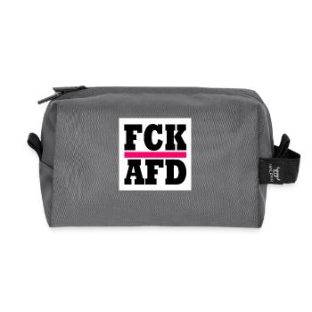 Fck afd - Recycelte Kulturtasche - Anthrazit - Vorne