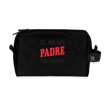 EL MEJOR PADRE PARA SIEMPRE - Recycelte Kulturtasche - Schwarz - Vorne