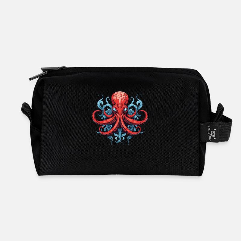 Pieuvre Pieuvre - Trousse de toilette en tissu recyclé - noir