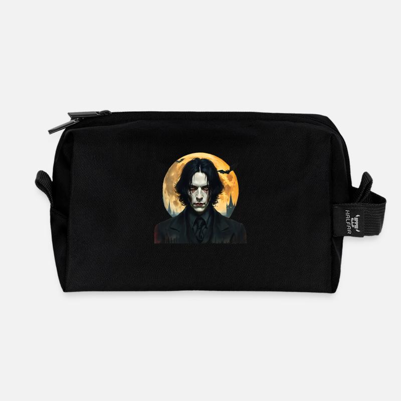 Halloween-Nacht: Vampire Rising - Recycelte Kulturtasche - Schwarz