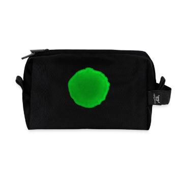 Punkt Grün - Recycelte Kulturtasche - Schwarz - Vorne