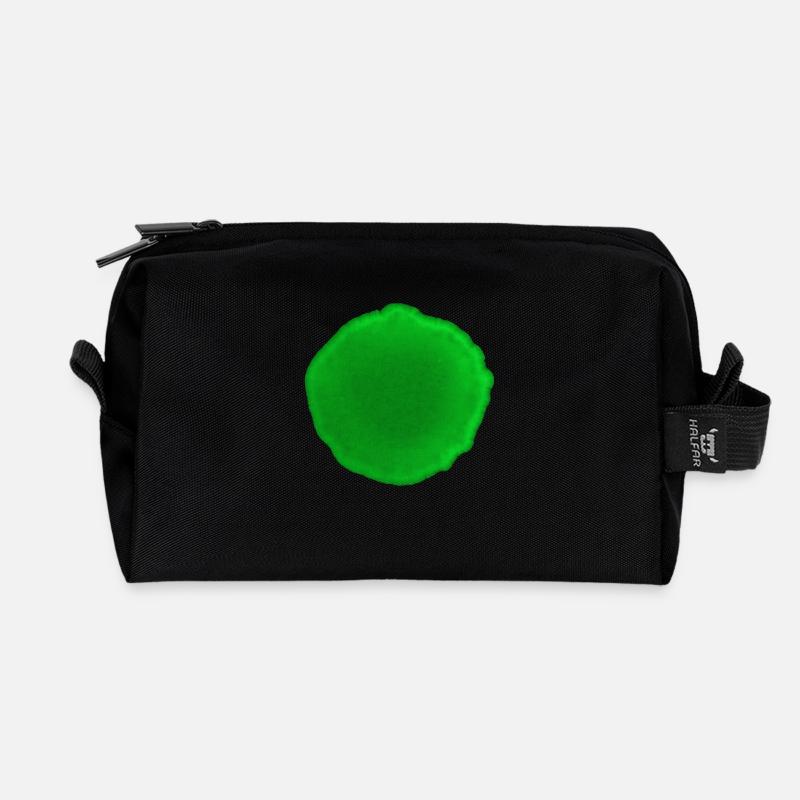 Punkt Grün - Recycelte Kulturtasche - Schwarz