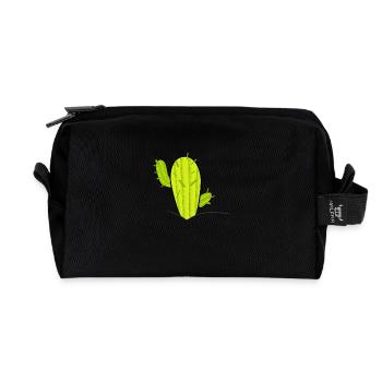 Cactus - Recycled Toiletry Zip Bag - black - Front