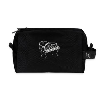 Piano Piano - Trousse de toilette en tissu recyclé - noir - Devant