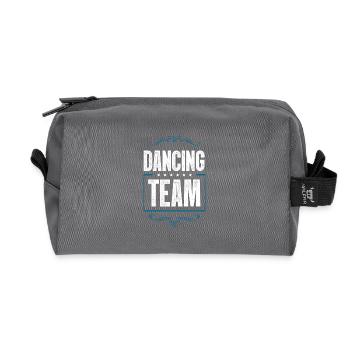 Dancing Crew - Recycled Toiletry Zip Bag - anthracite - Front