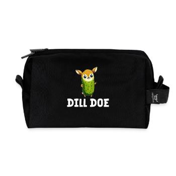 Dill Doe Lustiger Wortwitz Essiggurke Hirsch - Recycelte Kulturtasche - Schwarz - Vorne