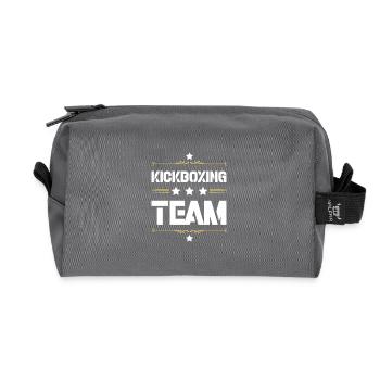 Kickboxing Team - Recycled Toiletry Zip Bag - anthracite - Front
