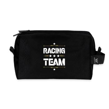 Racing Team - Recycelte Kulturtasche - Schwarz - Vorne