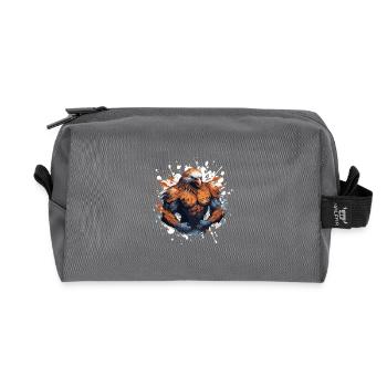 Eagle Muscles Bête de combat - Trousse de toilette en tissu recyclé - anthracite - Devant