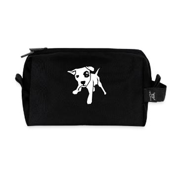 Geile Welpe - Recycelte Kulturtasche - Schwarz - Vorne