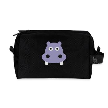 Hippo - Recycled Toiletry Zip Bag - black - Front