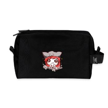 lucy sparkle - Recycelte Kulturtasche - Schwarz - Vorne