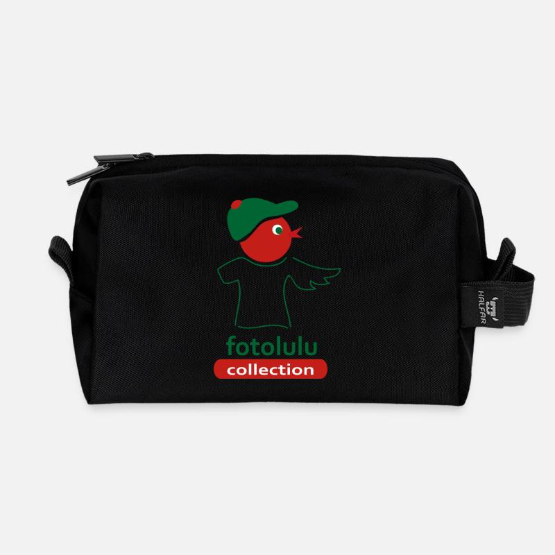 Doppelschnepfe - Recycelte Kulturtasche - Schwarz