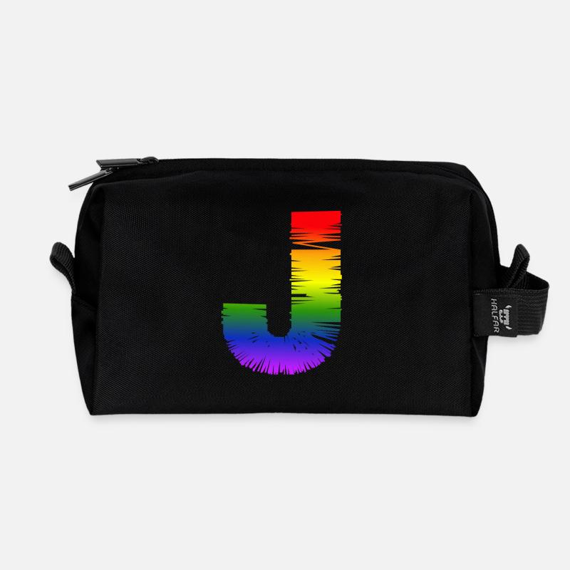 arc-en-J - Trousse de toilette en tissu recyclé - noir