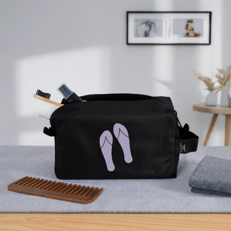 flip flops Recycled Toiletry Zip Bag