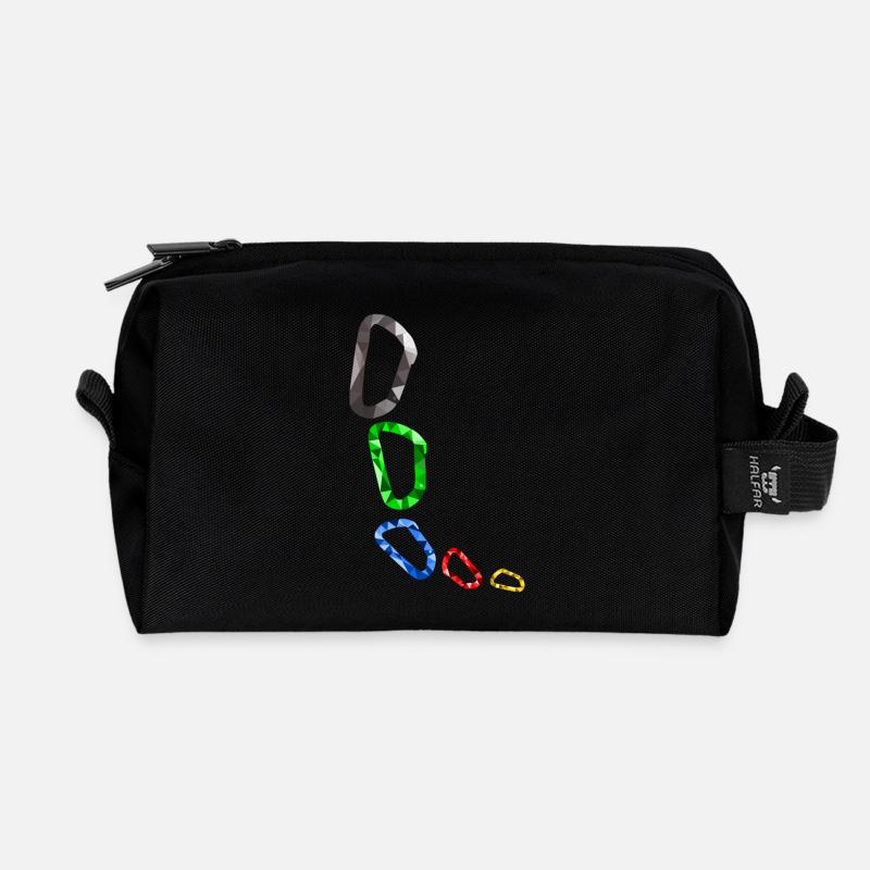 Karabiner - Recycelte Kulturtasche - Schwarz