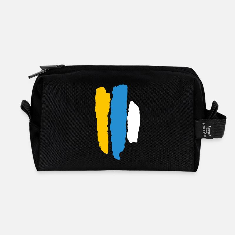 flag Canaria - Recycelte Kulturtasche - Schwarz