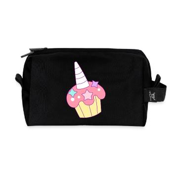 Muffin - Recycelte Kulturtasche - Schwarz - Vorne
