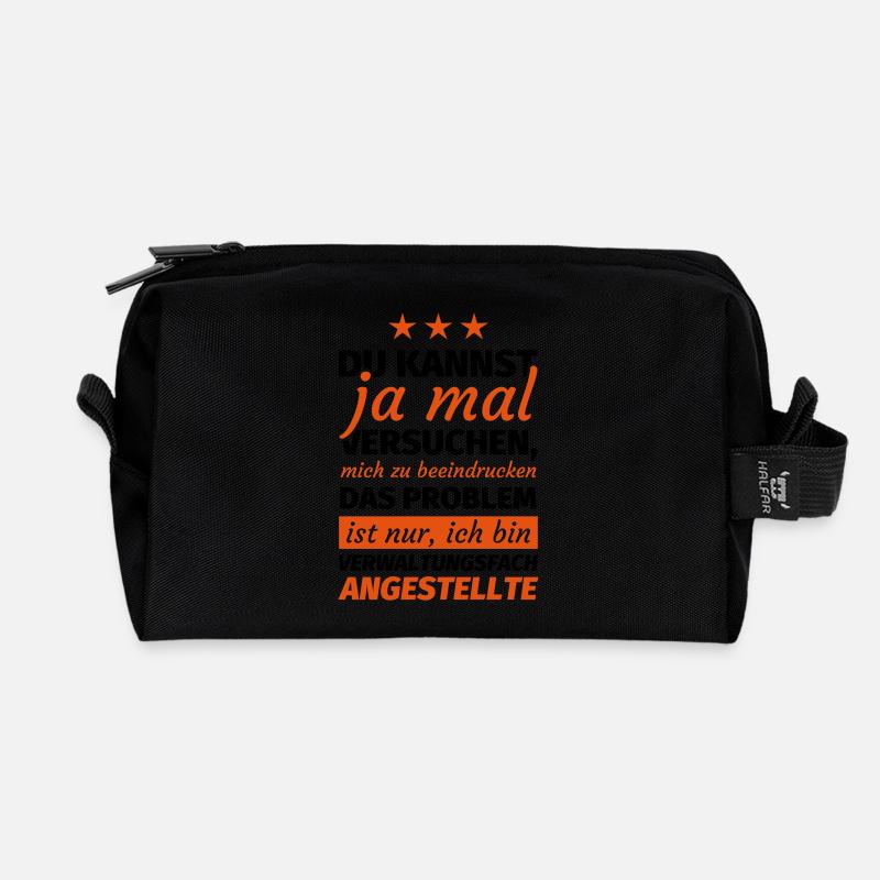 Verwaltungsfachangestellte - Recycelte Kulturtasche - Schwarz