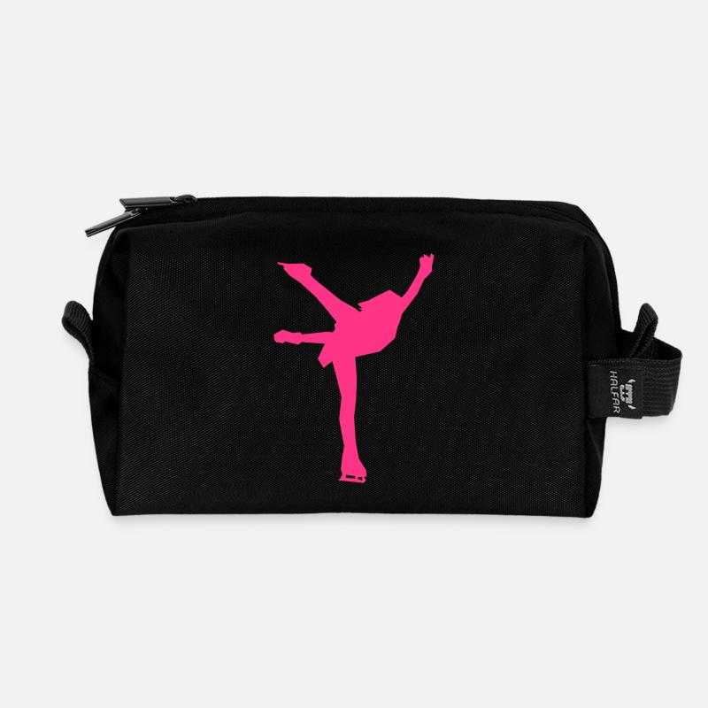 eiskunstlauf - Recycelte Kulturtasche - Schwarz