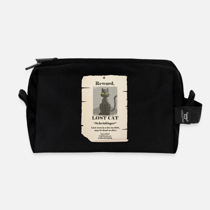 catfinal - Recycelte Kulturtasche - Schwarz