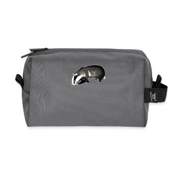 blaireau - Trousse de toilette en tissu recyclé - anthracite - Devant