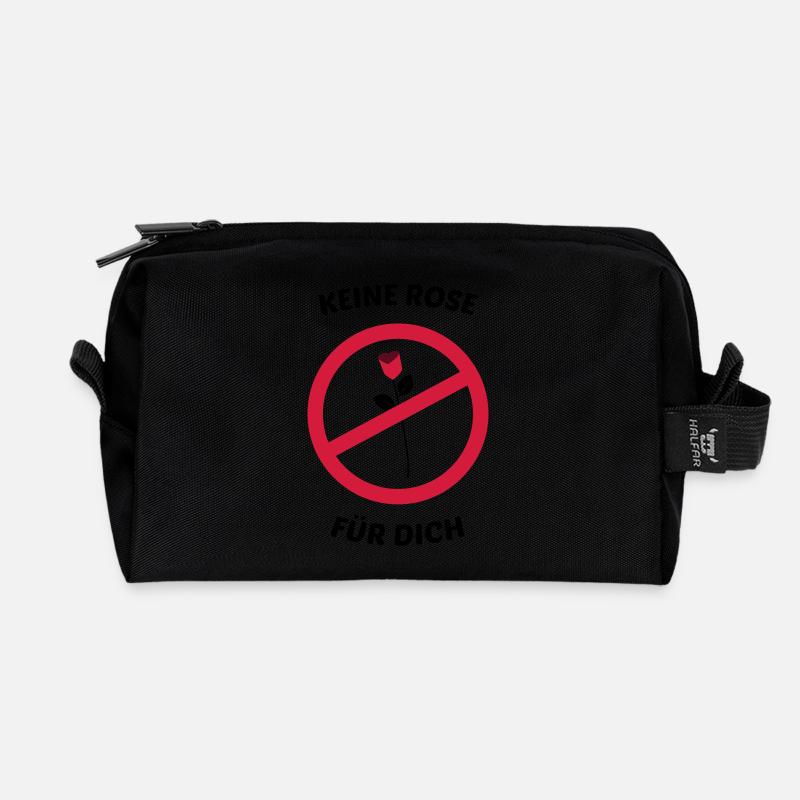 Keine Rose für dich Bachelor - Recycelte Kulturtasche - Schwarz
