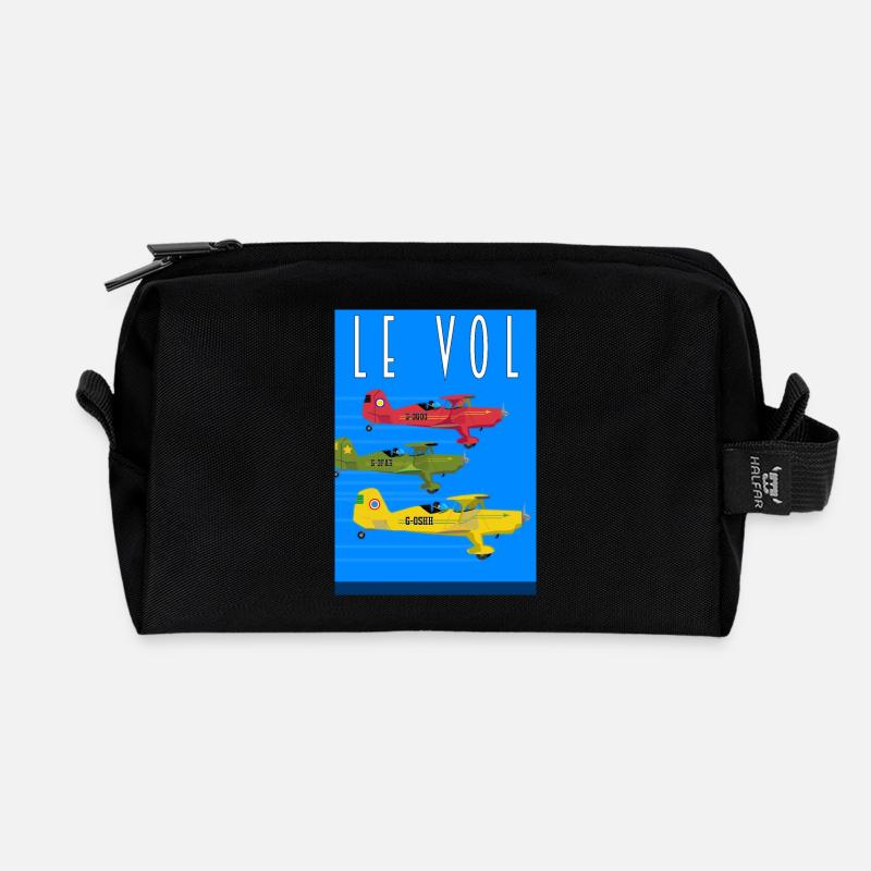 Le Vol - Recycelte Kulturtasche - Schwarz