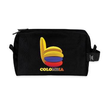 plátano Colombia banane  - Recycelte Kulturtasche - Schwarz - Vorne