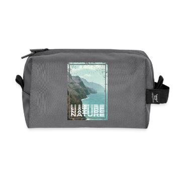 Nature - Recycelte Kulturtasche - Anthrazit - Vorne