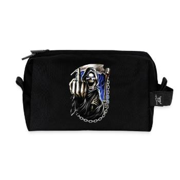 Reaper - Recycled Toiletry Zip Bag - black - Front