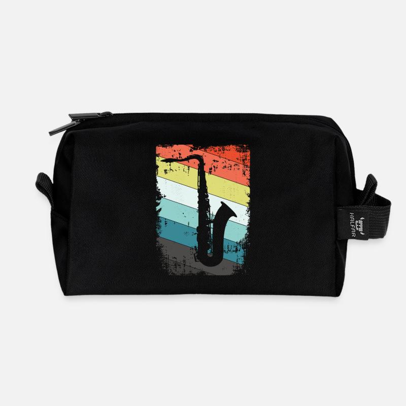 Saxofon Saxophon - Recycelte Kulturtasche - Schwarz