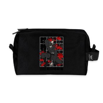 Ninja Japan - der heimliche Schatten - Recycelte Kulturtasche - Schwarz - Vorne