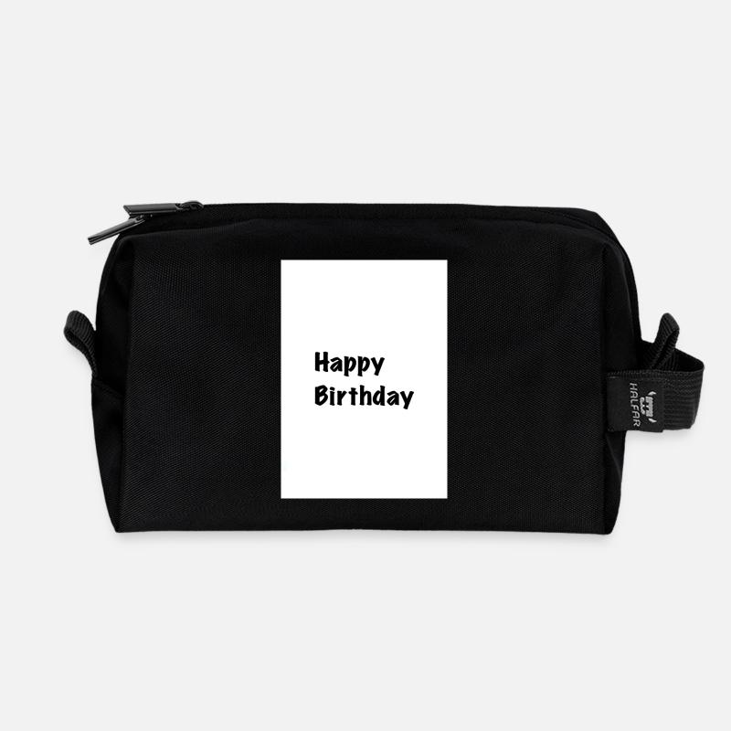 Alles Gute zum Geburtstag - Recycelte Kulturtasche - Schwarz