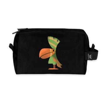 Tukan - Recycelte Kulturtasche - Schwarz - Vorne