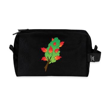 Herbst inspirierter Marihuana Bud - Recycelte Kulturtasche - Schwarz - Vorne